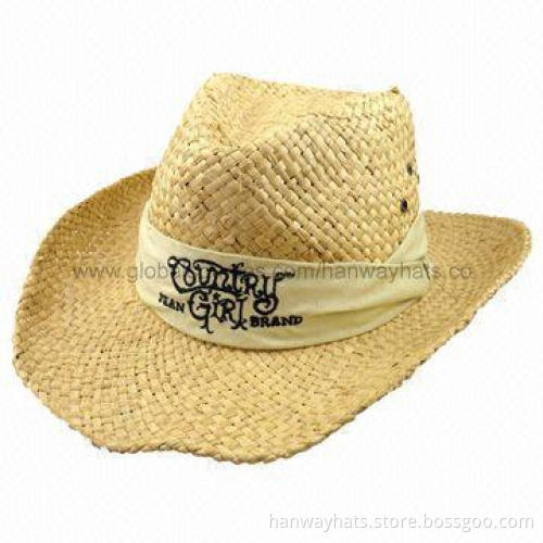 Party Cowboy Hat, Suitable for Kids, with Printed Band